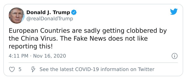 Post preview from Donald Trump