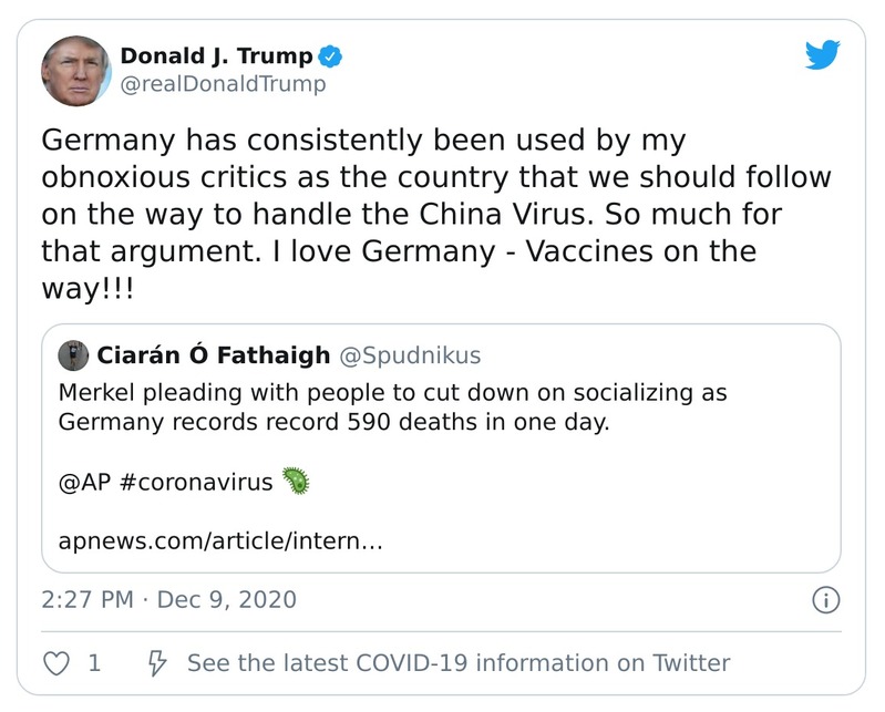 Post preview from Donald Trump