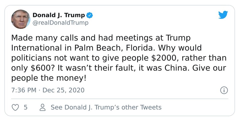 Post preview from Donald Trump