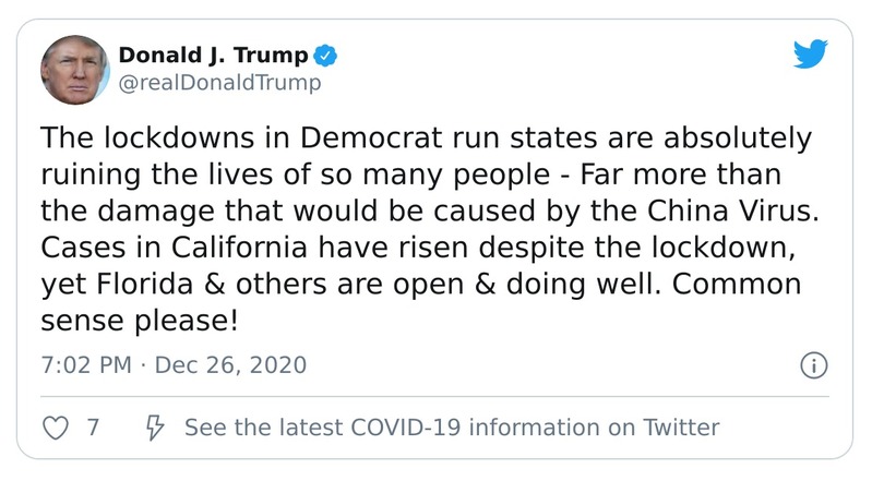 Post preview from Donald Trump