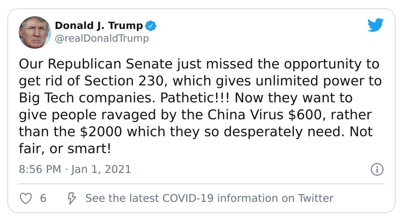 Post preview from Donald Trump