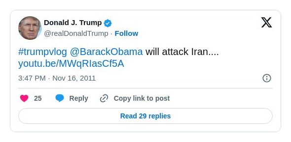 Post preview from Donald Trump