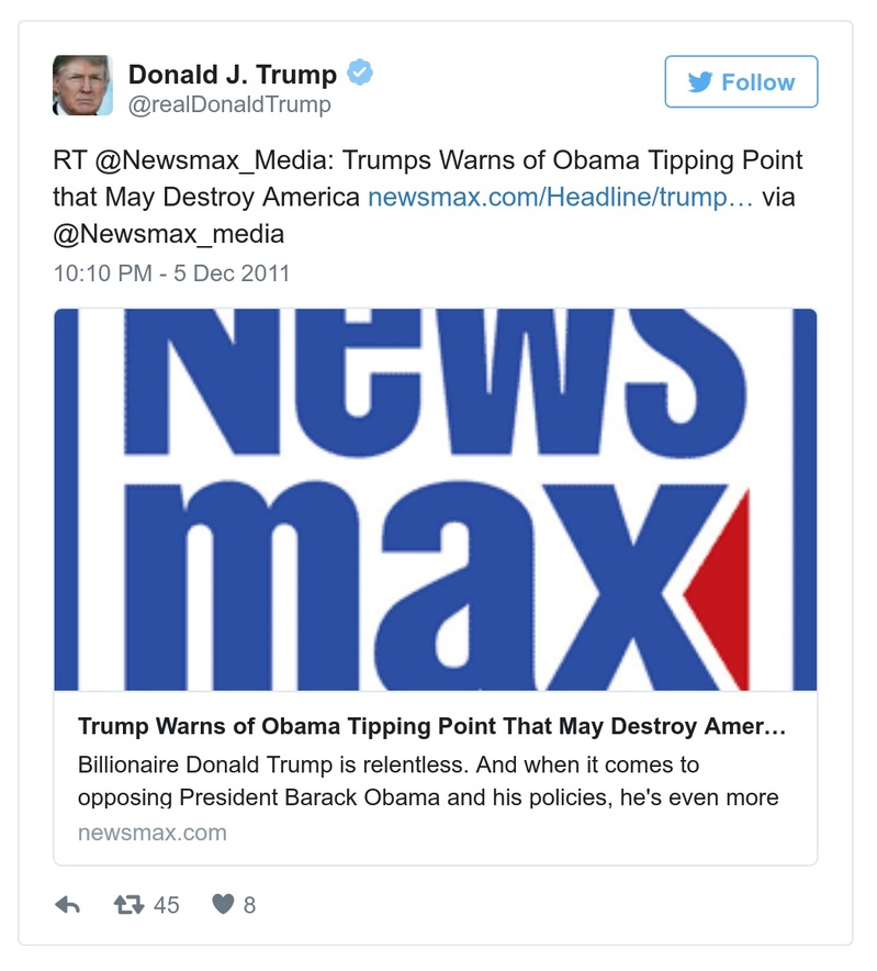 Post preview from Donald Trump