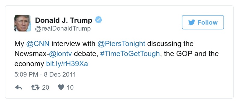 Post preview from Donald Trump