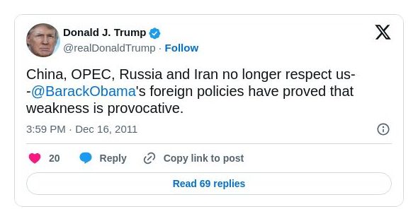 Post preview from Donald Trump