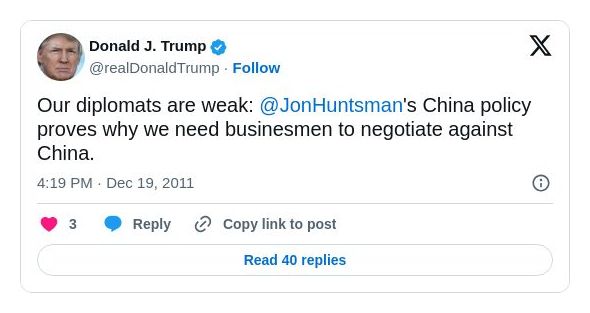 Post preview from Donald Trump