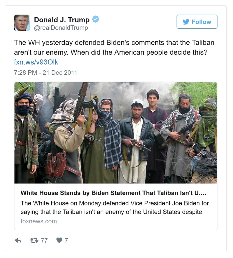 Post preview from Donald Trump