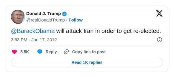 Post preview from Donald Trump