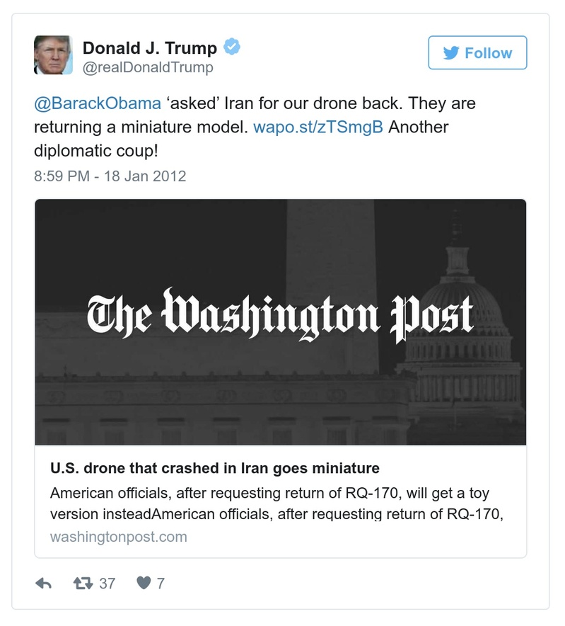 Post preview from Donald Trump