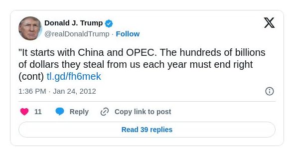 Post preview from Donald Trump