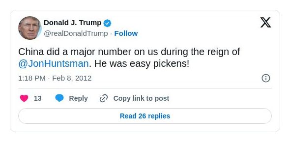 Post preview from Donald Trump