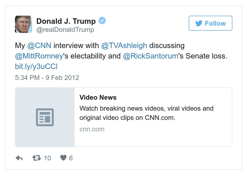 Post preview from Donald Trump