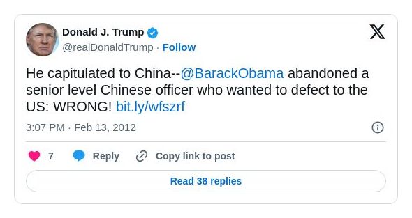 Post preview from Donald Trump