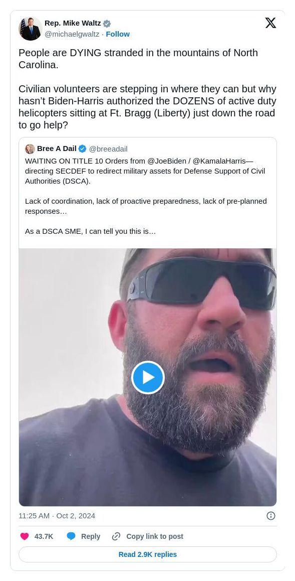 Post preview from Donald Trump