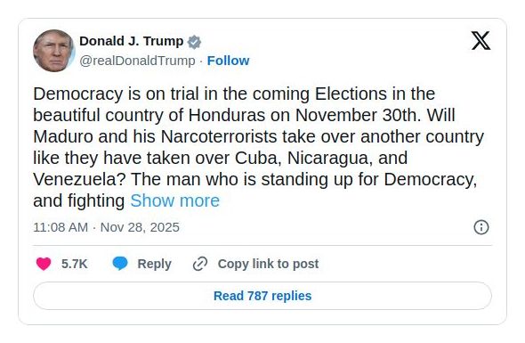 Post preview from Donald Trump