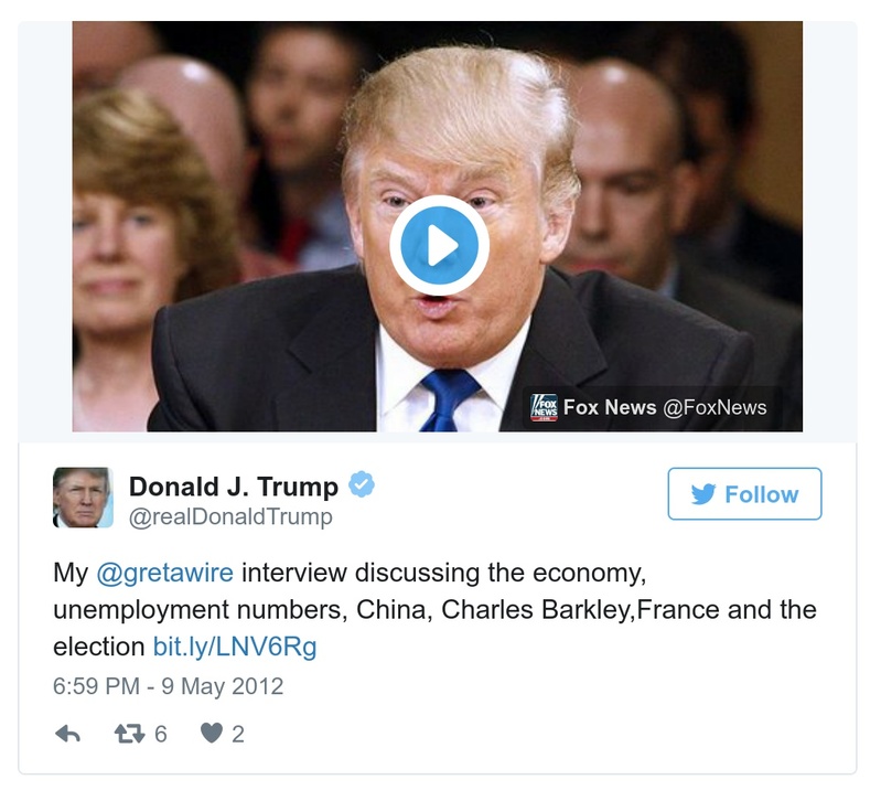 Post preview from Donald Trump