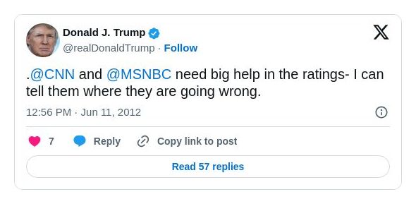 Post preview from Donald Trump