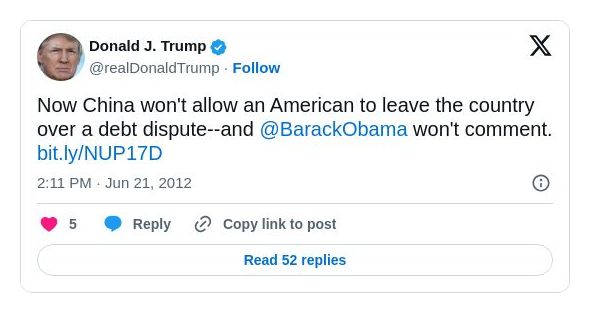 Post preview from Donald Trump