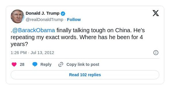 Post preview from Donald Trump