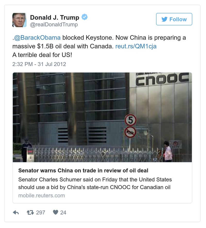 Post preview from Donald Trump