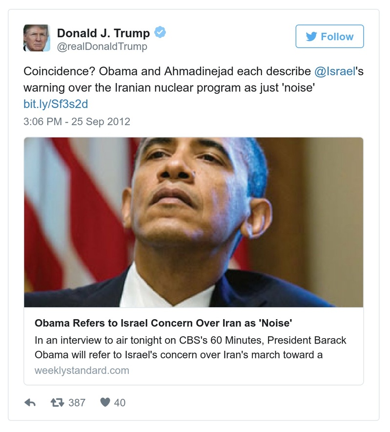 Post preview from Donald Trump