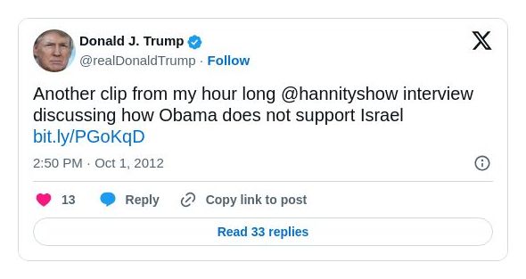 Post preview from Donald Trump