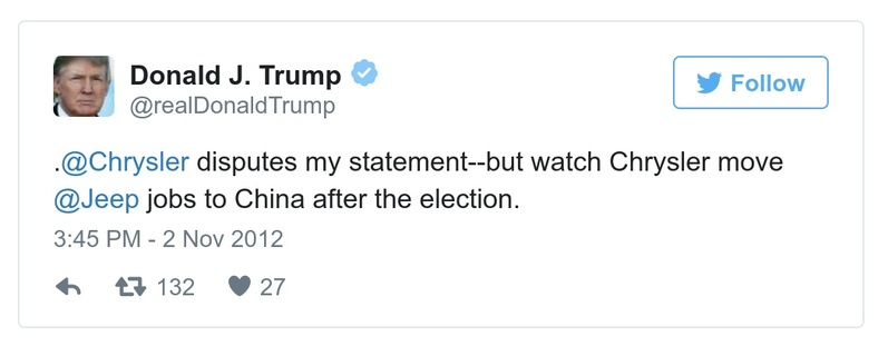 Post preview from Donald Trump