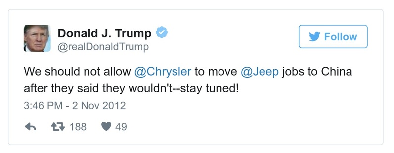 Post preview from Donald Trump