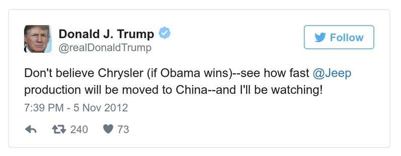 Post preview from Donald Trump