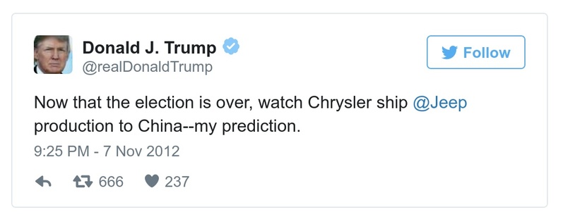 Post preview from Donald Trump