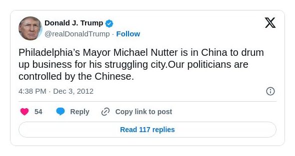 Post preview from Donald Trump