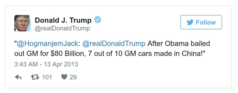 Post preview from Donald Trump