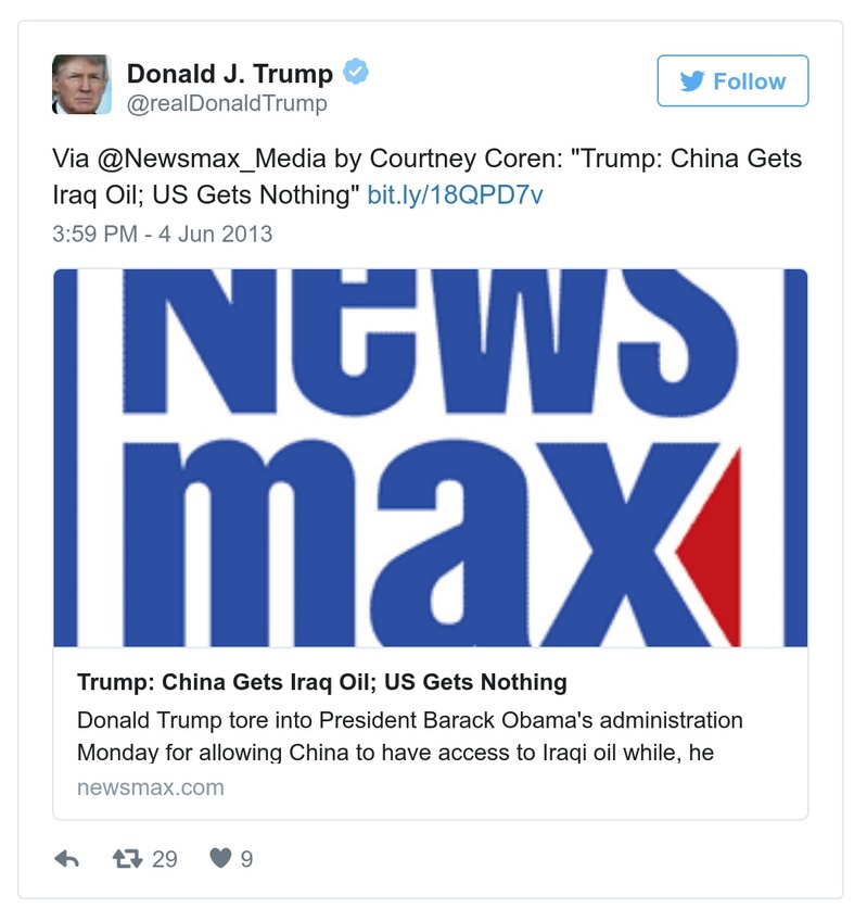 Post preview from Donald Trump