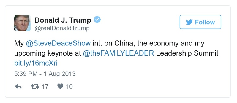 Post preview from Donald Trump