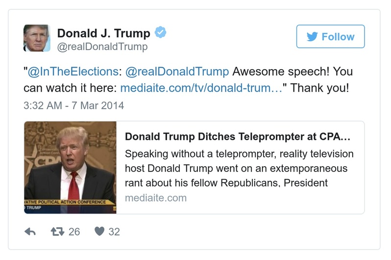 Post preview from Donald Trump