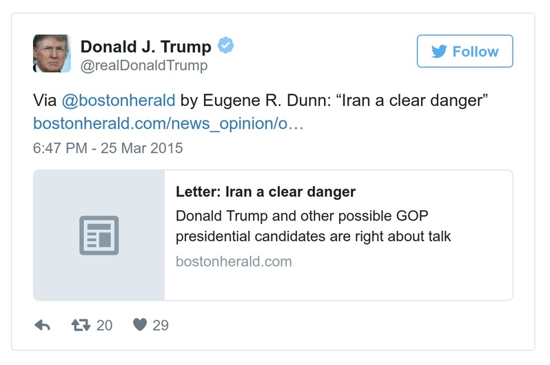 Post preview from Donald Trump