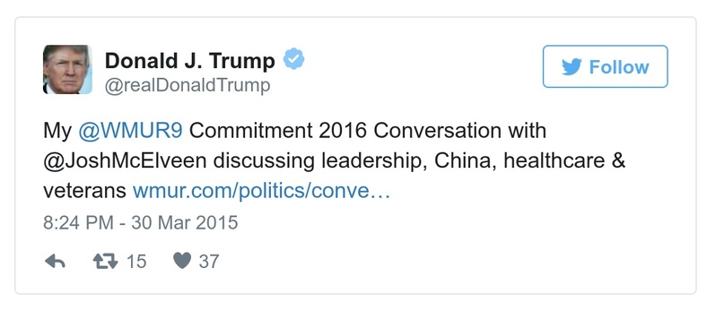 Post preview from Donald Trump