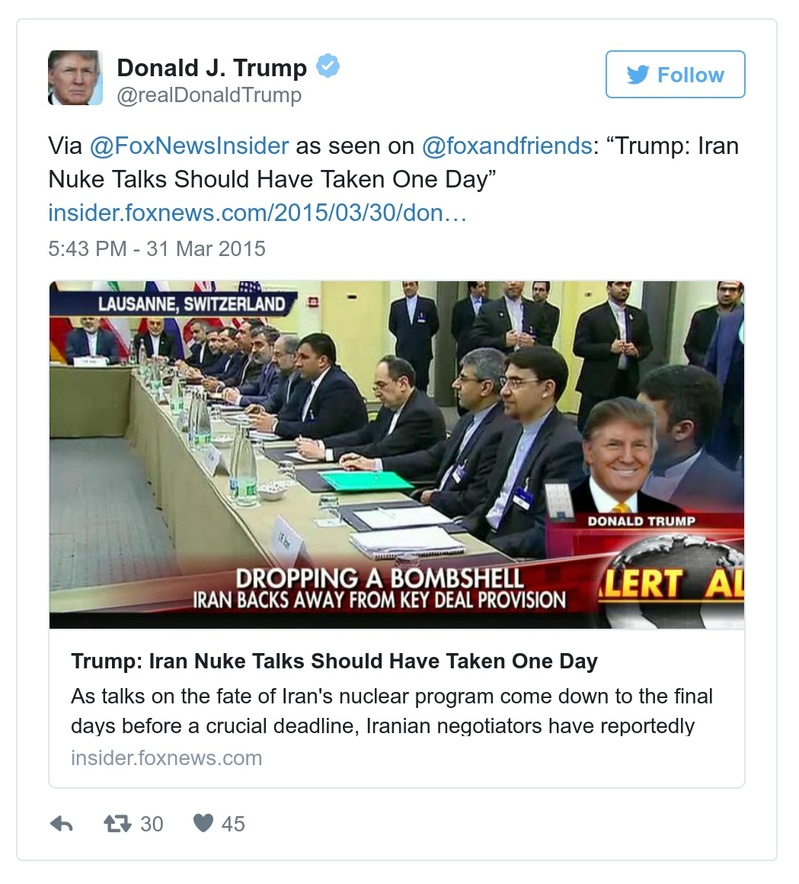 Post preview from Donald Trump