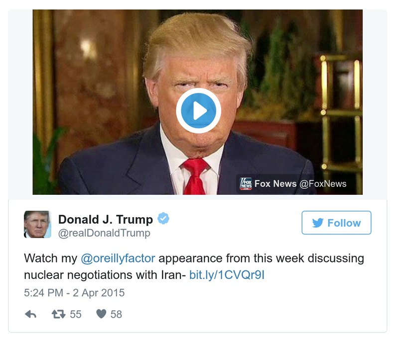 Post preview from Donald Trump