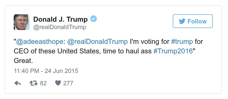 Post preview from Donald Trump