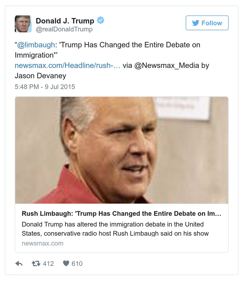 Post preview from Donald Trump