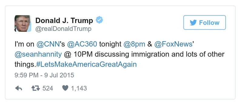 Post preview from Donald Trump