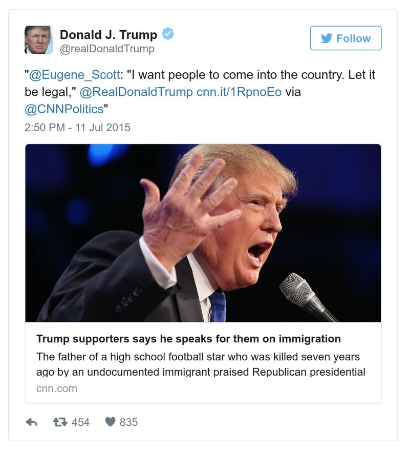 Post preview from Donald Trump