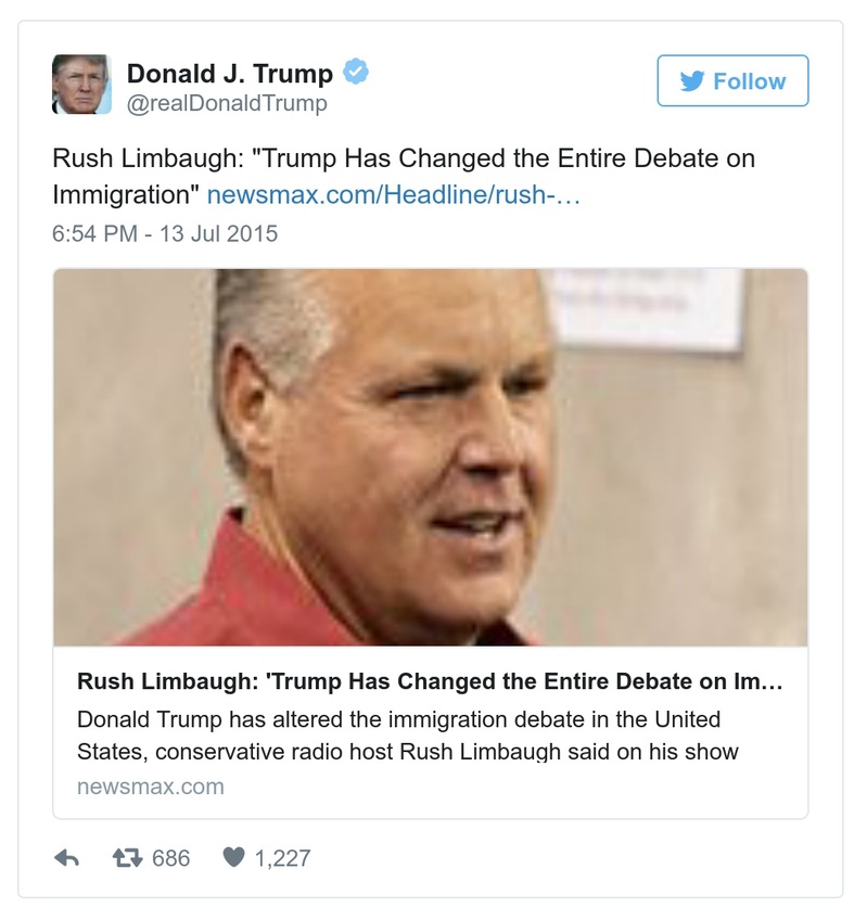 Post preview from Donald Trump