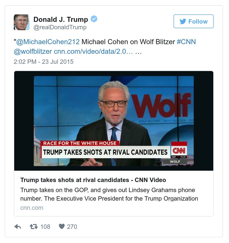 Post preview from Donald Trump