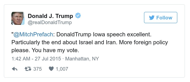 Post preview from Donald Trump