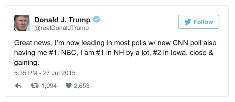 Post preview from Donald Trump