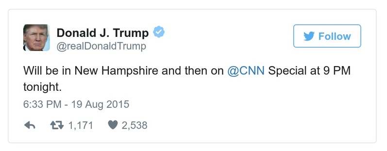 Post preview from Donald Trump