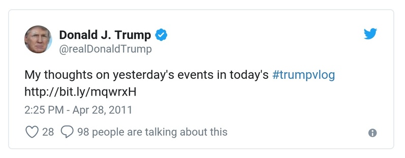 Post preview from Donald Trump