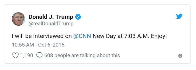 Post preview from Donald Trump